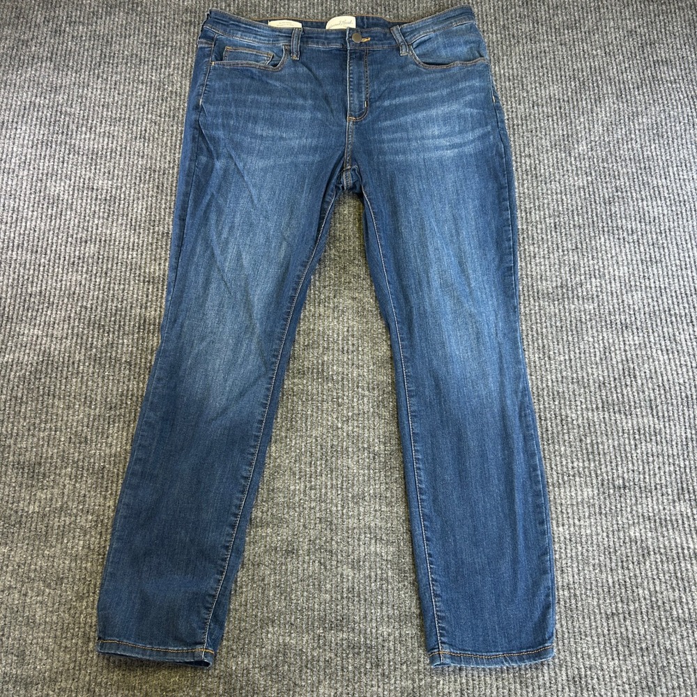 Universal Thread Womens Mid Rise Skinny Jeans Blue Size 14/32R Stretch Denim